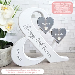 Couple Established Sign For Wedding Date Sign, 1st Anniversary Gift For Wife 1 Year, Unique Wedding Gift For Couple Engagement Gift For Best