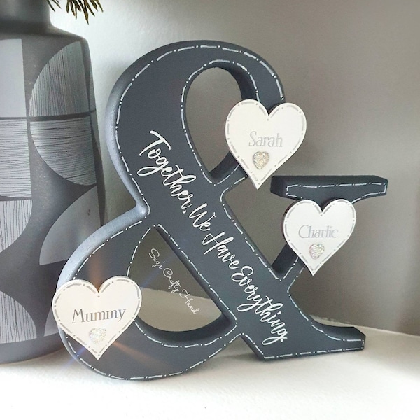 Our Family Sign With Names, 30th Birthday Gift For Mum From Daughter, Special Mum Gift From Kids, Mummy Mothers Day Gift From Son, Mum Sign