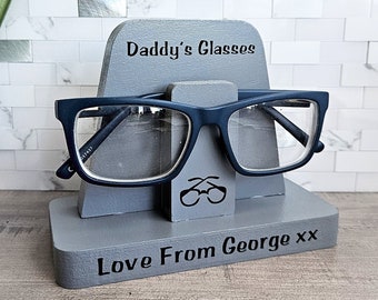 Dad Glasses Holder For Men, Daddy Glasses Organizer, Mens Eyeglass Holder, Daddy Birthday Gift From Son, Dad Fathers Day Gift From Daughter