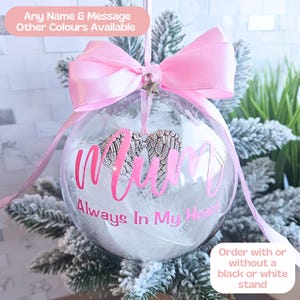 Memorial Keepsake, In Loving Memory Ornament Personalized Memorial Gifts For Loss Of Mum, Sorry For Your Loss Gift, Custom Condolence Gift