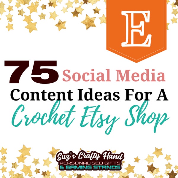 Crochet Business Social Media Content Ideas, Crocheter Small Business Help, New Etsy Seller Social Media Engagement Post, Interactive Social