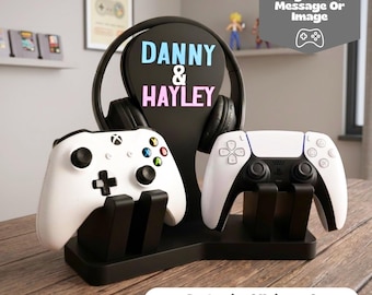 Controller Stand, Controller Holder, Gaming Desk Accessories, Gamer Anniversary Gift, Charging Station, Gaming Home Decor, Gaming Couple