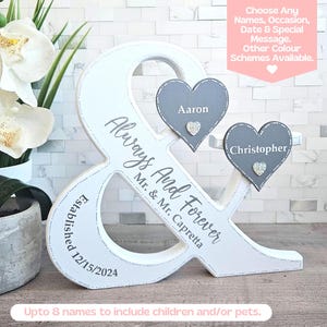 Mr And Mr Sign, Gay Wedding Gift For Gay Couple, Lgbtq Wedding Gift For Lesbian Couple Gift Groom And Groom Gift, Last Name Sign For Wedding