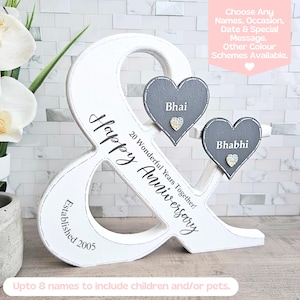 20th Anniversary Gift For Parents Gift Idea, Established Sign, Anniversary Presents For Couple 20th Wedding Anniversary Gift For Husband