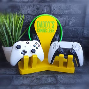 Controller Stand, Controller Holder, Gaming Desk Accessories, Gamer Anniversary Gift, Charging Station, Gaming Home Decor, Gaming Couple image 16