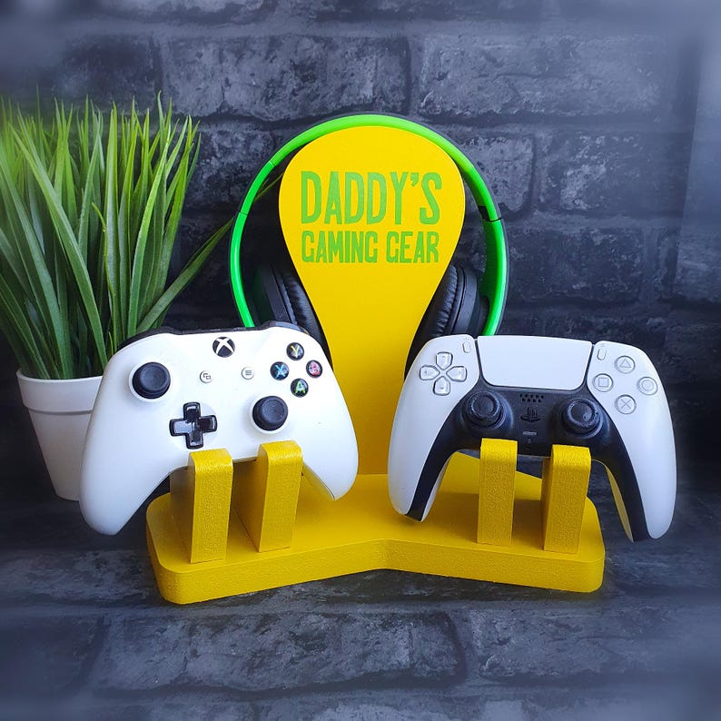 Controller Stand, Controller Holder, Gaming Desk Accessories, Gamer Anniversary Gift, Charging Station, Gaming Home Decor, Gaming Couple image 16