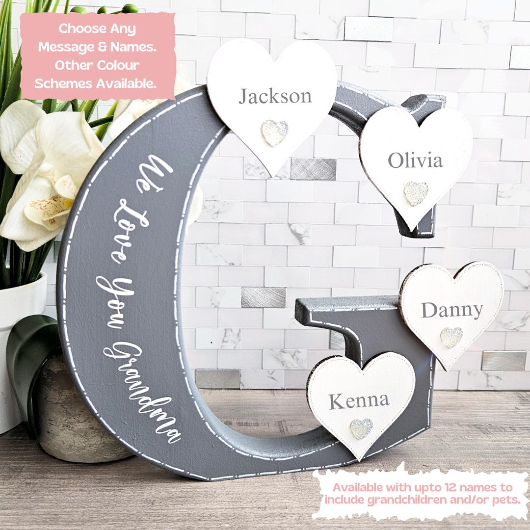Personalised Engraved Wooden Mantel Clock - Nanny Grandma Gift Idea For 60th 70th 80th 90th Birthday