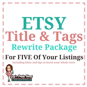 Trefwoord en tags, verkopen via Etsy-winkelvermeldingen, verkopen met Etsy Shop Critique, Hoe te verkopen via Etsy Seo Services, Britse Etsy-verkoper Help
