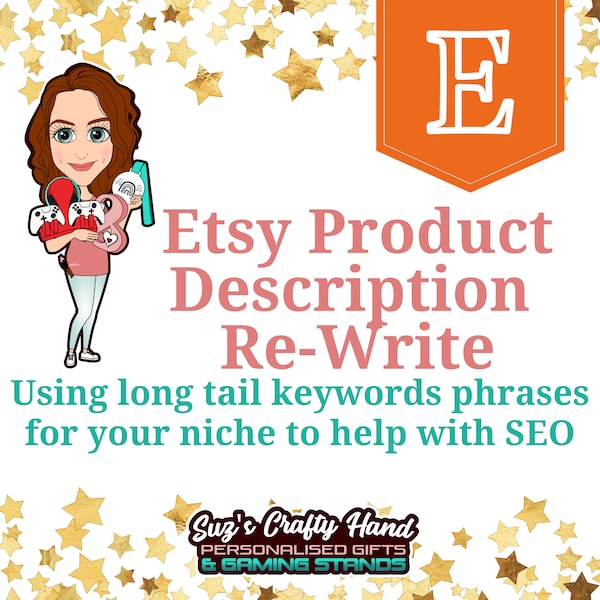 Etsy Listing Description, Copy Writing For Etsy Description, Selling With Etsy Seo Help, UK Etsy Shop Set Up, Etsy Seller Listing For SEO