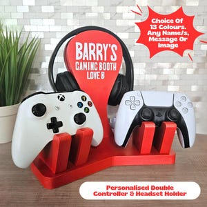 Multi Controller Storage, Headset Controller Stand, Headphone Controller Holder, Gaming Desk Organizer, Gaming Present, Gaming Birthday Gift image 12
