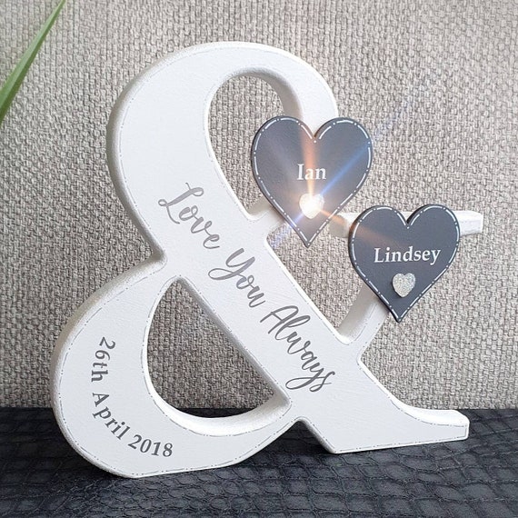 5th Anniversary Gift for Couple Personalised 5 Years Wedding Anniversary  Gifts Wood Wedding Anniversary Gifts Wooden Map Frame 