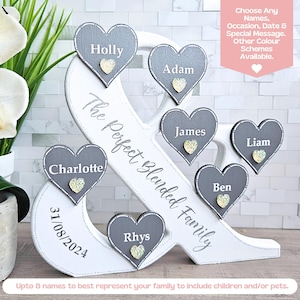 Blended Family Sign Decor, Personalized Family Name Sign, Blended Family Wedding Gift For Parents, The Perfect Blend, Wife Birthday Gift