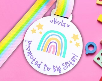New Big Sister Gift Toddler Presents, Big Sis Gift, Promoted To Big Sister Sign, Future Big Sister Announcement Plaque, Big Sister Badge