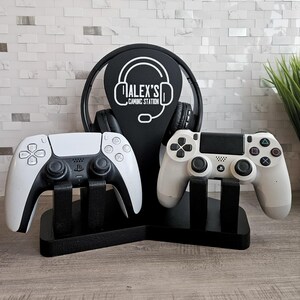 Controller Stand, Controller Holder, Gaming Desk Accessories, Gamer Anniversary Gift, Charging Station, Gaming Home Decor, Gaming Couple image 14