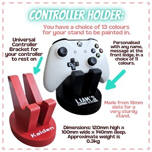 Cool Controller Holder, Game Controller Stand, Gaming Desk Accessories, Controller Storage, 18th Birthday Gifts For Boys, Nerdy Boyfriend image 2