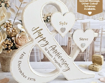 Established 1976, 50th Wedding Anniversary Gifts For Parents, 50 Year Anniversary Gift, Golden Wedding Anniversary Gift, 50th Anniversary