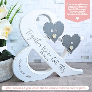 Established Sign For Anniversary Sign, Decorative Letters, 10th Anniversary Gift For Her, 10th Wedding Anniversary Gift For Him, Tenth