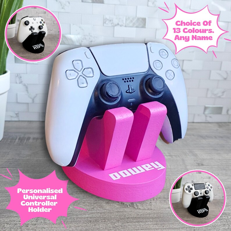 Cool Controller Holder, Game Controller Stand, Gaming Desk Accessories, Controller Storage, 18th Birthday Gifts For Boys, Nerdy Boyfriend image 8