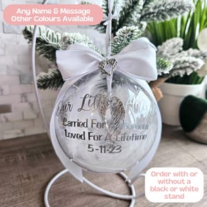 Miscarriage Keepsake, Stillborn Memorial Ornament Baby Loss Gift, Pregnancy Loss Ornament, Stillborn Gift, Personalized Miscarriage Gift For