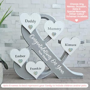 Decorative Family Sign, New Homes Signs, Family Housewarming Gifts For Friends, Custom New Home Gift For Family, Personalised Moving In Gift