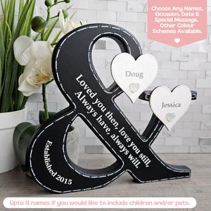 10th Wedding Anniversary Gift For Couple Ornament, Established Wooden Signs, 10th Anniversary Gift For Her 10 Year Anniversary Date Gift