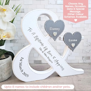 Unique Wedding Sign With Names, Wedding Date Sign, Personalized Wedding Gift For Couple Sign With Wedding Date, Custom Wedding Presents