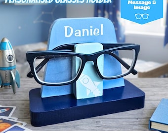 Eye Glasses Holder For Kids Glasses Stand, Eyeglasses Holder, Outer Space Room Decor Boys, 10th Birthday Gift For Son, Unique Nephew Gift