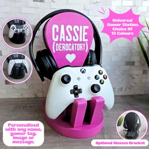 Controller Stand, Headphone Holder, Charging Station, Cute Gaming Accessories, Gamer Birthday Gift For Daughter, Gamer Girl Gifts, Teenager