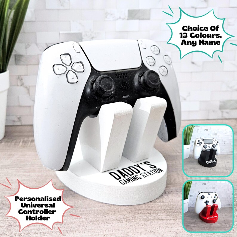 Cool Controller Holder, Game Controller Stand, Gaming Desk Accessories, Controller Storage, 18th Birthday Gifts For Boys, Nerdy Boyfriend image 14
