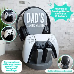 Multi Controller Storage, Headset Controller Stand, Headphone Controller Holder, Gaming Desk Organizer, Gaming Present, Gaming Birthday Gift image 9