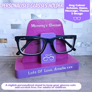 Personalised Glasses Holder Stand, Custom Glasses Stand, Best Mummy Gifts From Daughter, Mum Birthday Gift From Son, Mummy Birthday Present