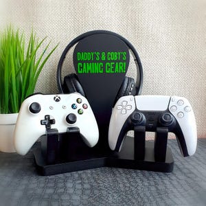 Controller Stand, Controller Holder, Gaming Desk Accessories, Gamer Anniversary Gift, Charging Station, Gaming Home Decor, Gaming Couple image 12