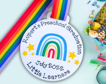 Regalo di laurea prescolare per ragazzi, Medaglia di laurea personalizzata, Badge di laurea, Foto di laurea, Regalo di laurea dell'asilo nido per il figlio