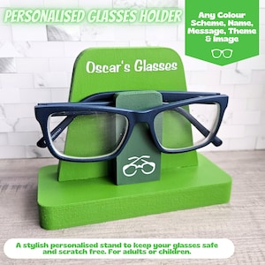 Kids Eyeglass Holder For Glasses Stand For Desk, Spectacle Holder, Son Birthday Gift For Toddler, Personalized Christening Gift For Boys