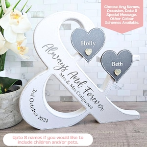 Mrs And Mrs Sign, LGBTQ Wedding Gift For Lesbian Couple Plaque, Gay Couple Gift, Gay Housewarming Gift For Couple, Lesbian Engagement Gift