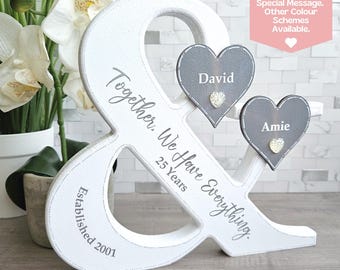 25th Anniversary Sign, 25th Anniversary Gifts For Parents, 25th Wedding Anniversary Gifts, 25 Year Anniversary Gift, Better Together