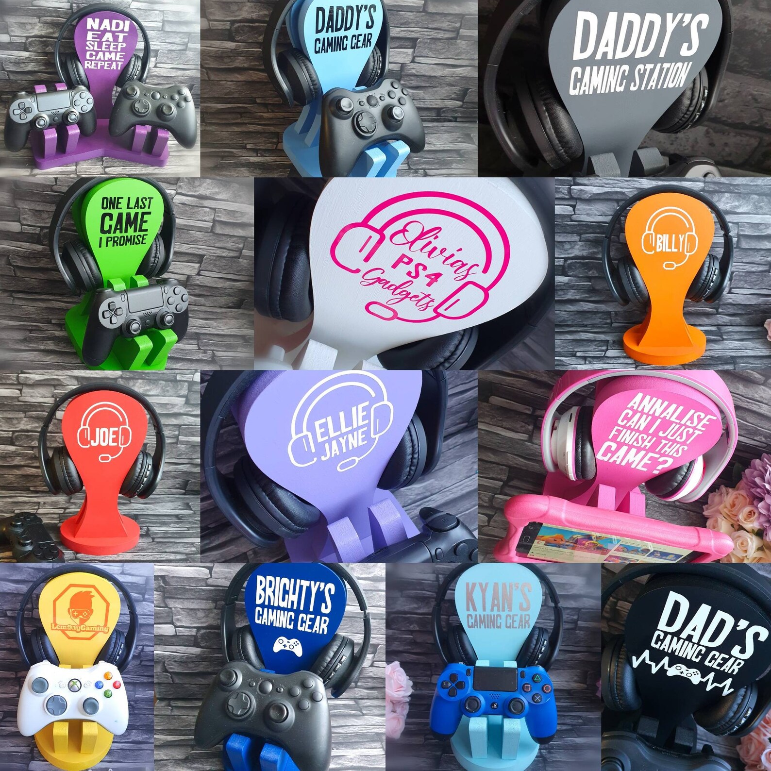 Gaming Station Gaming Gifts For Her Gamer Girl Accessories Etsy