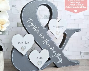 Our Family Sign With Names, Family Name Sign, Family Birthday Gift For Mom From Daughter, Custom Birthday Presents For Mummy Gifts From Bump