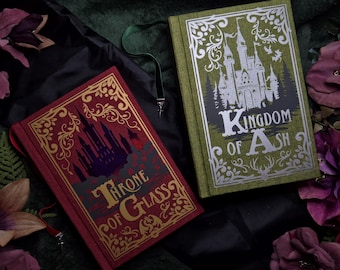 Throne of Glass and Kingdom of Ash by Sarah J Maas Book Set Rebind