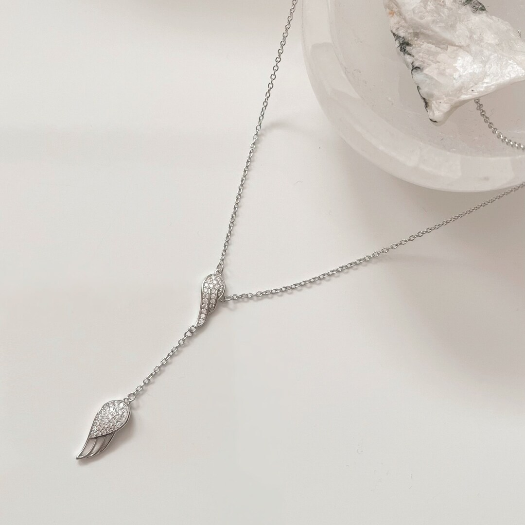 Hunt Athalar Inspired Angel Wings Silver Necklace Crescent City Etsy