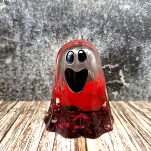Adopt a Ghost - The Lover – Romantic Collectible Ornamental Ghost Figurine with Rose – Handmade Ghost – Spooky Decor – Gothic Gift