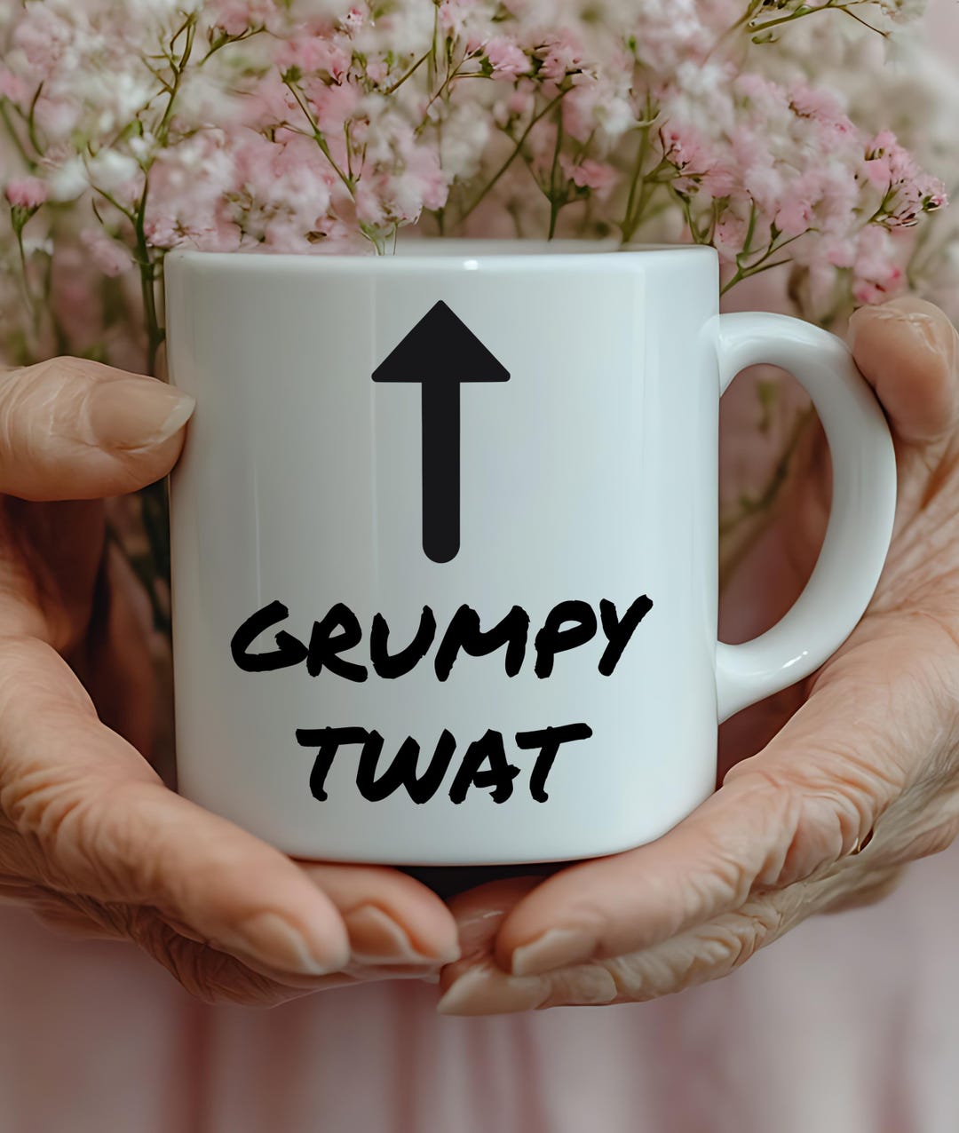 Funny “grumpy Twat” Mug – Rude Grumpy Gift for Him, Dad, or Friend ...