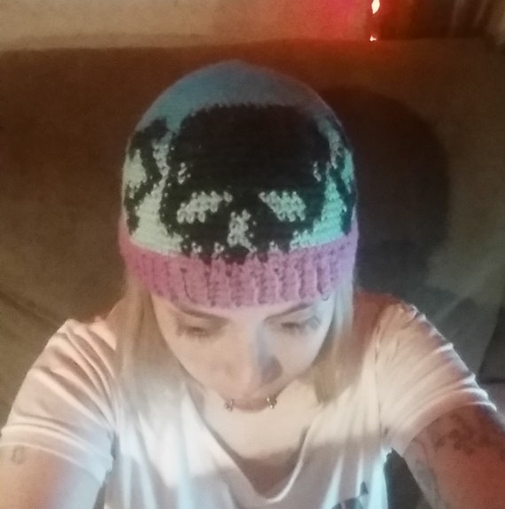 Crochet Skull Beanie Pattern - Etsy New 