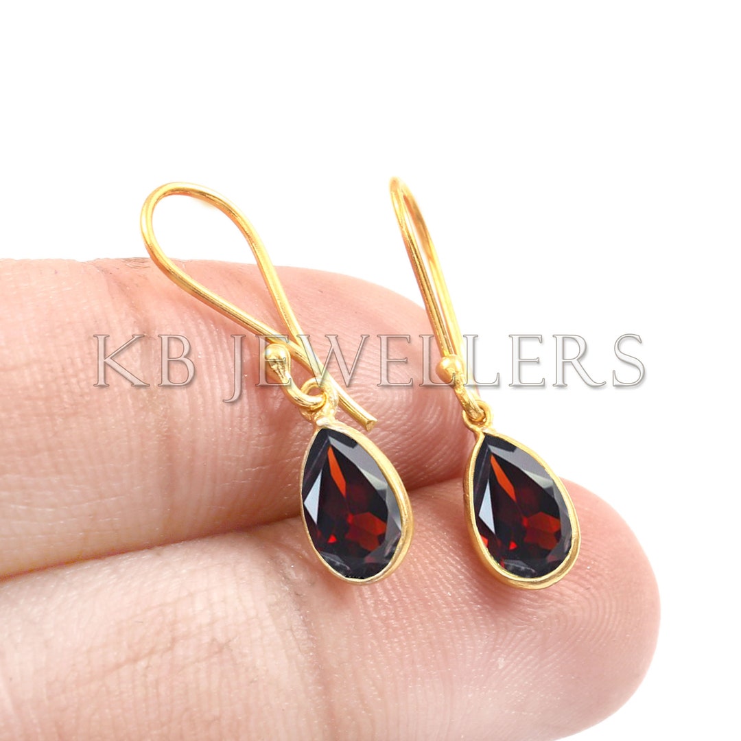 Solid 14k Gold Earring, Natural Gold Earring, Handmade Earring