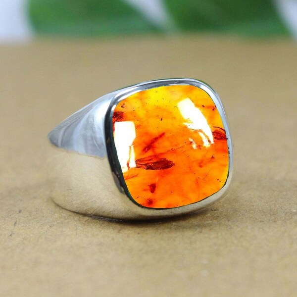Baltic Amber Ring Etsy
