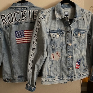Custom Sports Team Denim Jacket