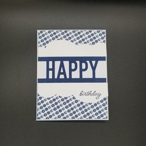 Handmade, Custom Cards, Happy Birthday, Cards, Masculine, Unisex, Blank Card, Personalized
