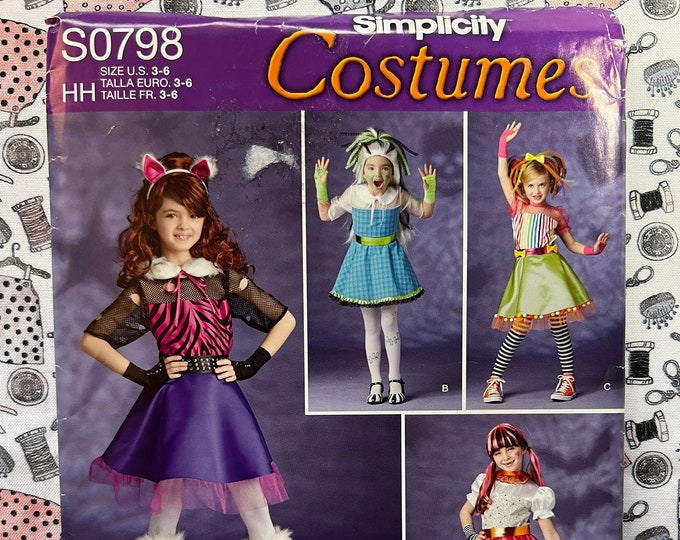 Simplicity Sewing Pattern 9898 Toddlers' Costumes Cowboy Indian Turtle ...