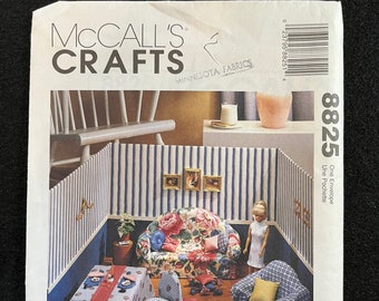 McCall's Sewing Pattern 8825 Doll Furniture for 11-1/2" Dolls Barbie FF UNCUT