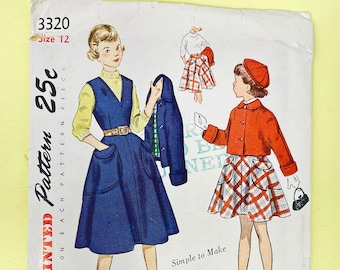 Butterick 3320 Sewing Pattern PARTIALLY CUT Vest Jacket COMPLETE Pants and Skirt Size 14